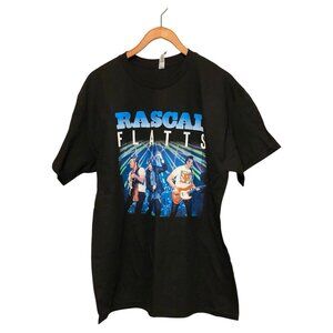 Rascal Flatts Black Rhythm & Roots Tour 2017 T-Shirt Unisex L Large Music Band